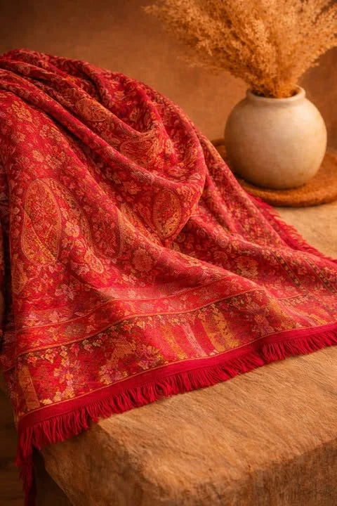 PASHMINA FLORAL - Red