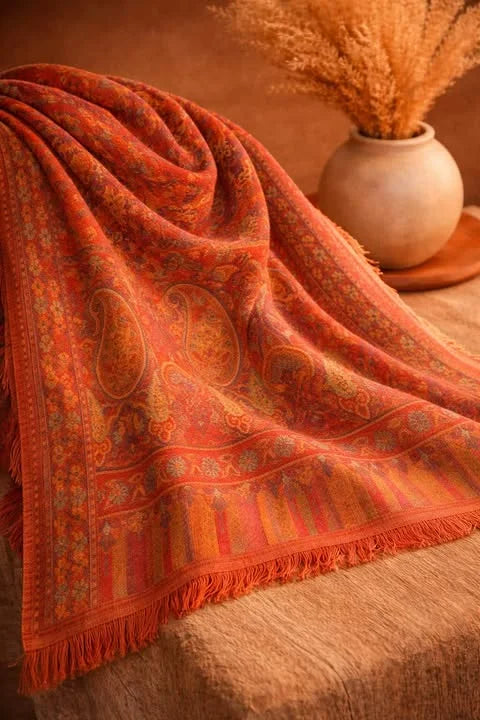 PASHMINA FLORAL - Mustard