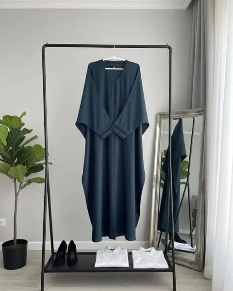 Kaftan-Style Abaya - Teal